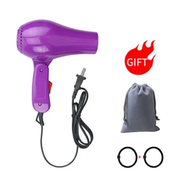 Mini professional Hair Dryer Collecting Nozzle 220V EU Plug Foldable Travel Household Electric Hair Blower