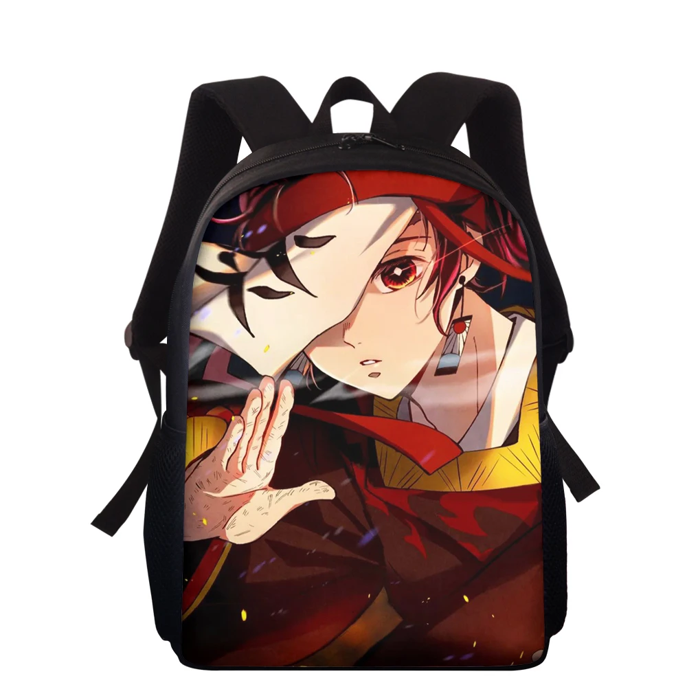 Anime demônio slayer impressão sacos de escola para meninos meninas estudante mochila 15 Polegada marca escolar personalizar mochila