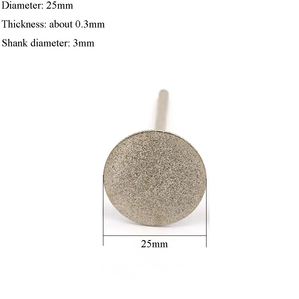 20/25/30มม.ใบเลื่อยตัดเพชรบด1/8 ''Shank สำหรับ Dremel โรตารี่