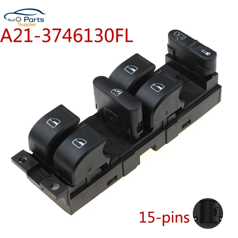 

New A21 3746130 FL A21-3746130FL Master Power Window Master Switch For Chery A21 Red Light car accessories