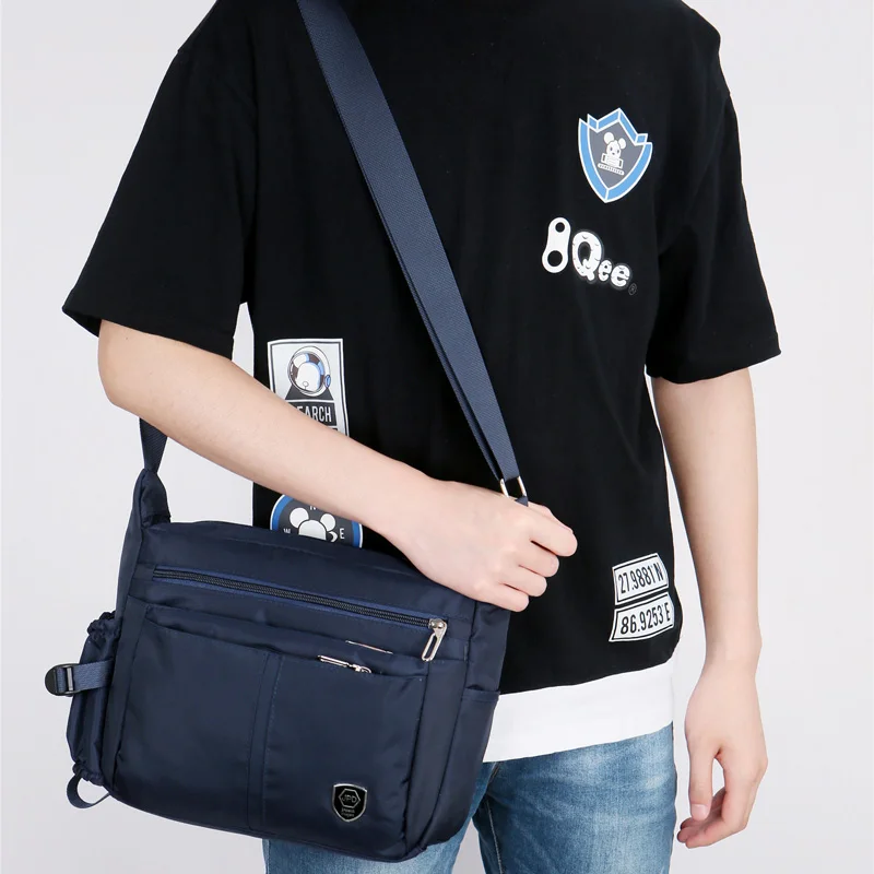 Man Handbag Messenger Bag Male Side Bags Guarantee Men\'s Bags Mens Travel School Retro Zipper Shoulder Bag Casual Crossbody Bag