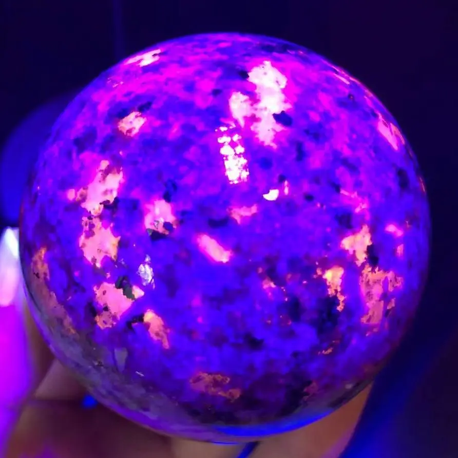 

1pc50-70MM Natural Crystal Ball And Flame Mineral Quartz, Home, Office And Other Desktop Spiritual Decoration