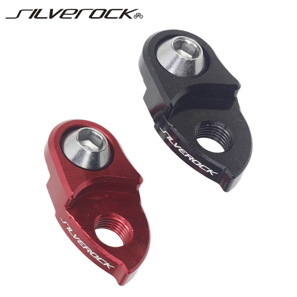 

SILVEROCK CNC Rear Derailleur Hanger Dropout Extender 3speed 5Speed Big Teeth for Folding Mountain Road Bike Extension Hook 18g