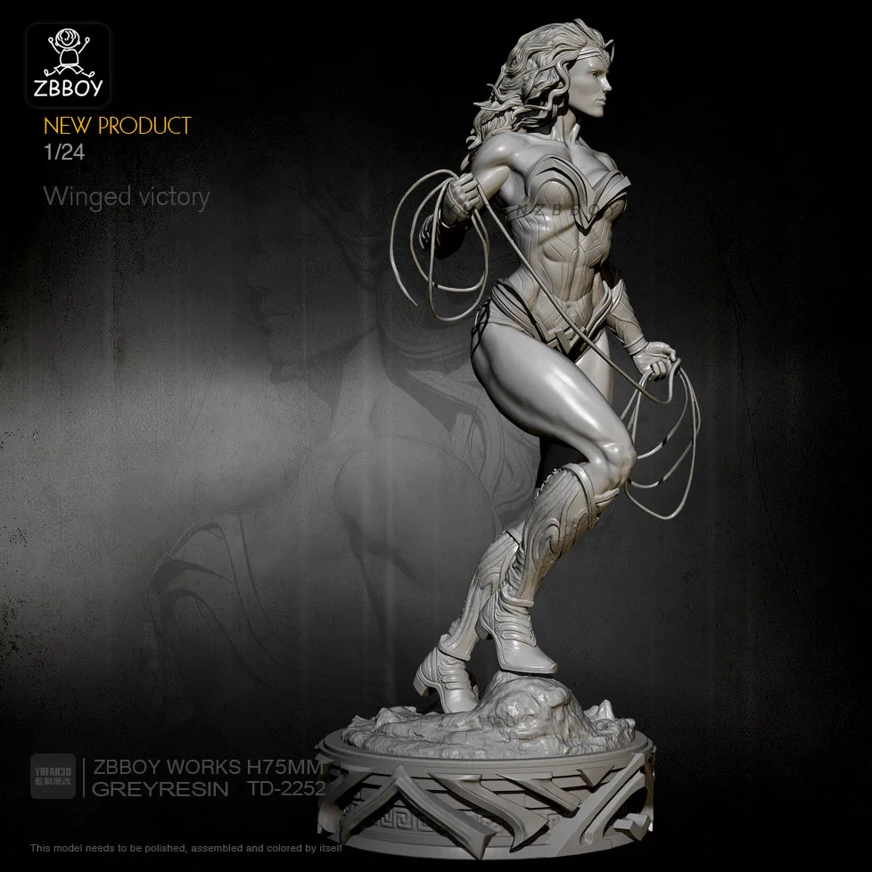 1/24 Resin Figure Kits Goddess with rope Model Self-assembled TD-2252