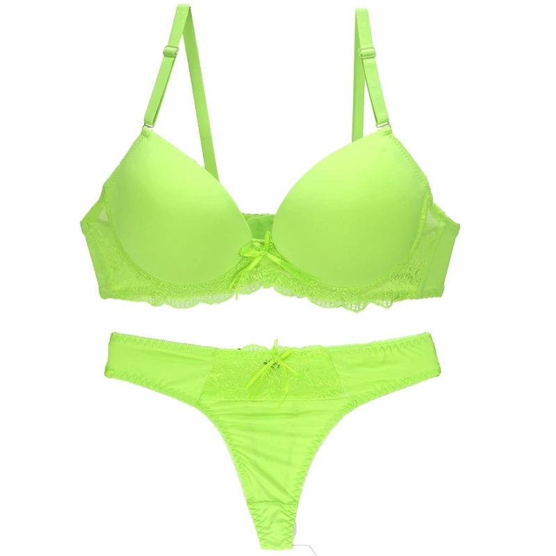 2022 New Sexy BCDE Cup Bras Set For Women Underwear Intimates Lace Black Blue Pink Purple White Female Lingerie