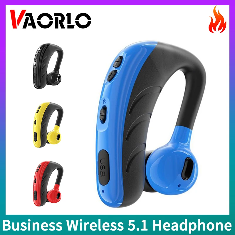 VAORLO V10 V9 V8 Business Bluetooth Headphone Ear Hook Sport Long standby Wireless Earphones With Mic Handsfree Car Drive Call