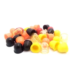 Mini pivote duro de PU negro, tazas para 2 monopatín, camión, 11/16 pulgadas, 12mm, 50 unidades