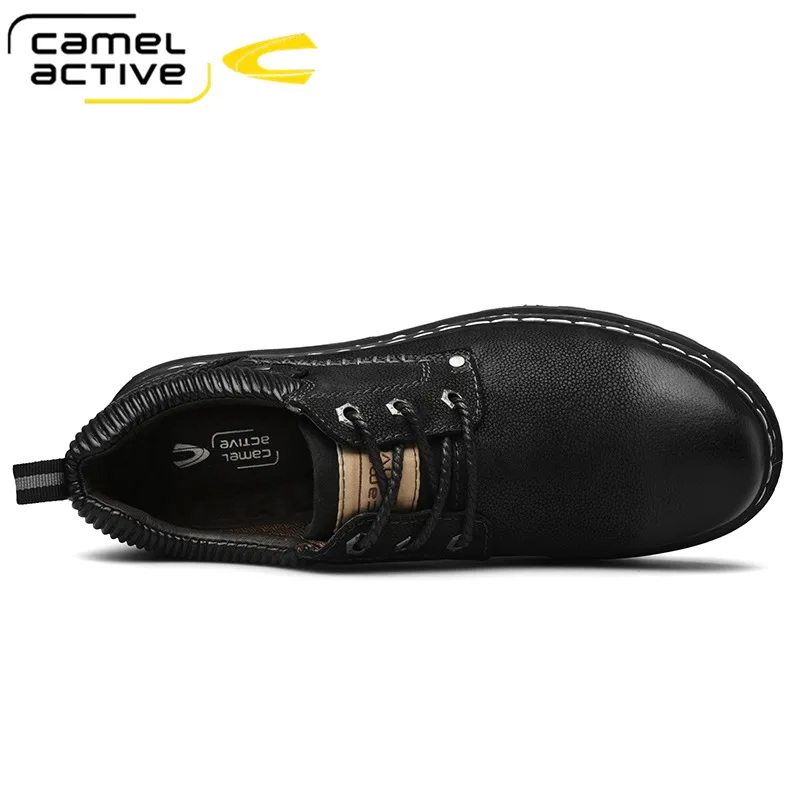 Camel Active New 2020 Men\'s Casual Shoes Genuine Leather Autumn Business Wedding Wild Retro Soft Scrub Split Leather Men Shoes