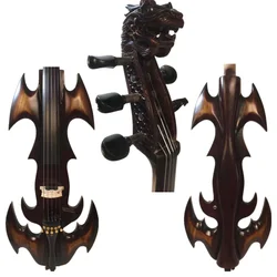 New model fancy Crazy-1 carved dragon scroll 5 string electric cello 4/4