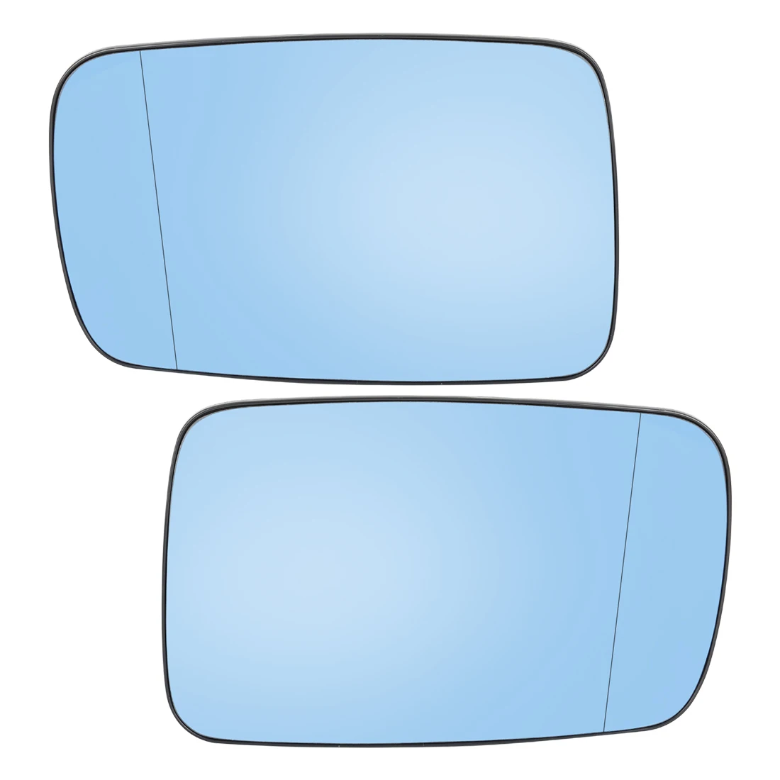 X Autohaux Mirror Glass Heated With Backing Plate RearView Mirror Glass Left & Right For 2000-2008 BMW 325Ci 760Li