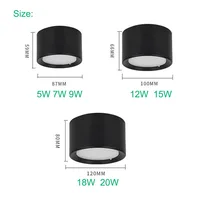 Nordic Modern Surface Mounted Downlight LED Ceiling Light Spotlight Three Light Color Conversion LED Downlight Indoor Lighting 4