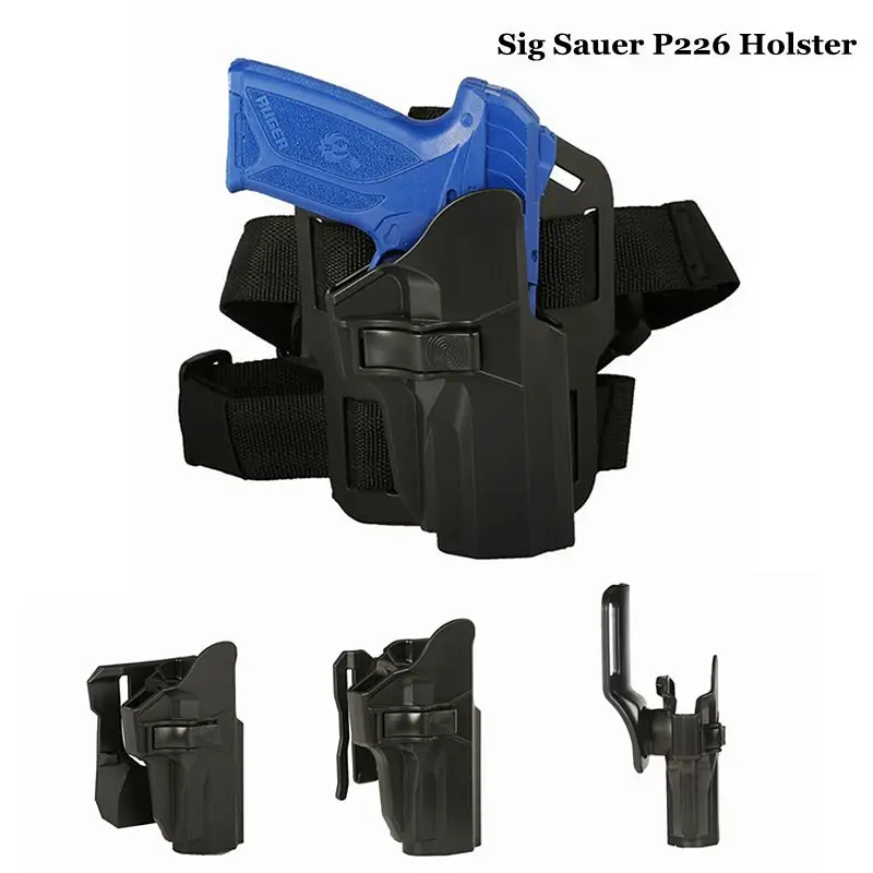 Sig Sauer P226 Hunting shooting Belt Clip Holster Drop Leg Thigh Holder Case P226 Chest Waist Case Accessory