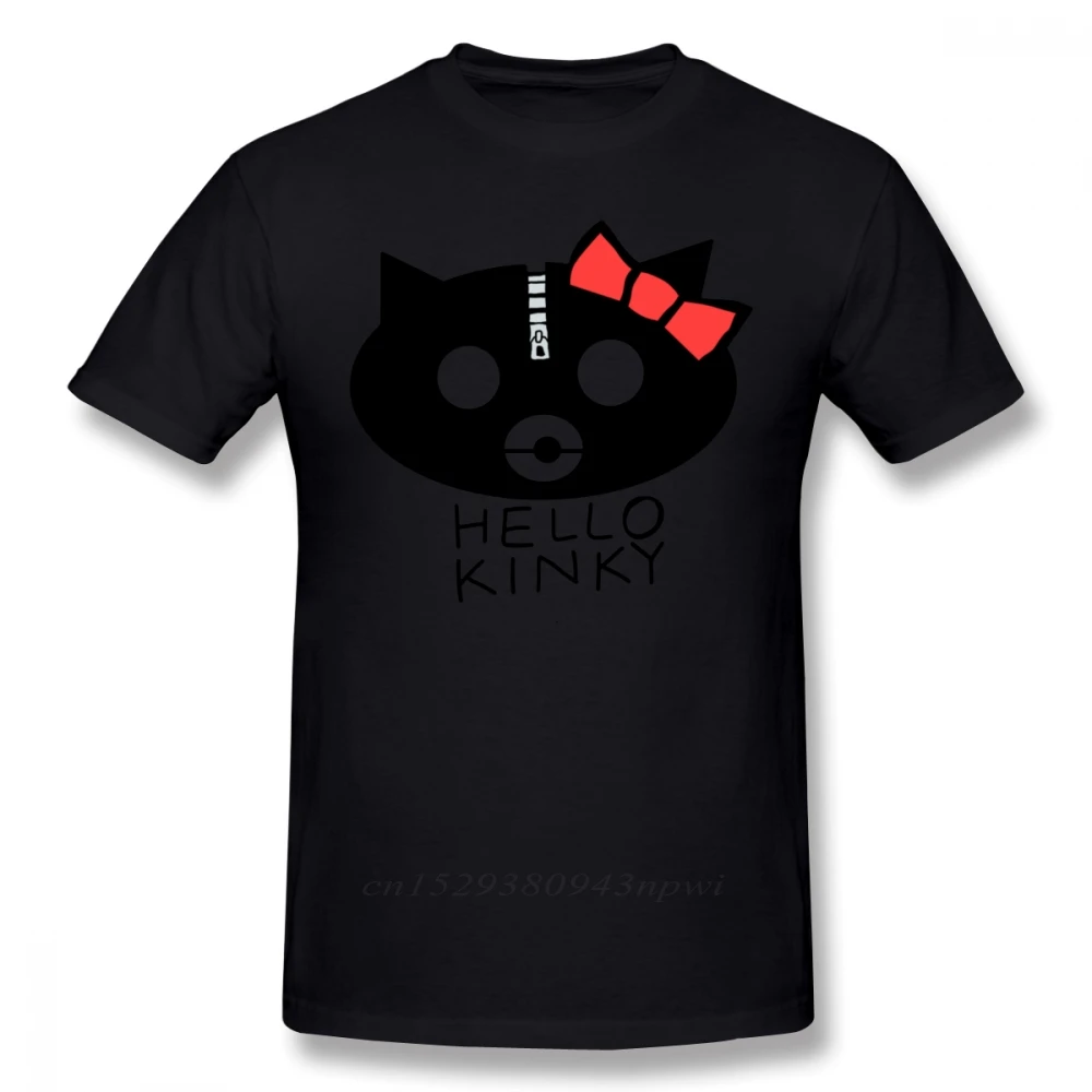 Gorillaz T Shirt Hello Kinky T-Shirt Short-Sleeve 100% Cotton Tee Shirt Funny Streetwear Graphic Man Plus size Tshirt