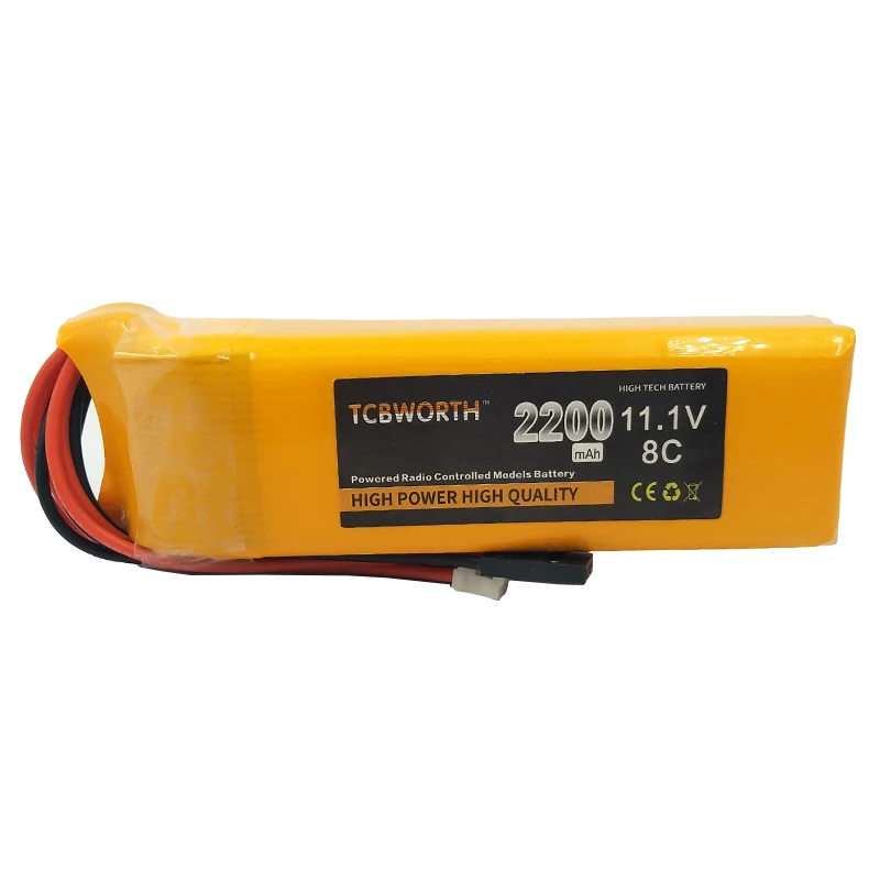 RC Lipo batteria 2S 3S 7.4V 11.1V 2200mAh 8C Max 16C JR JST FUBEBA Plug per RC Hubsan H501S trasmettitore ricevitore telecomando