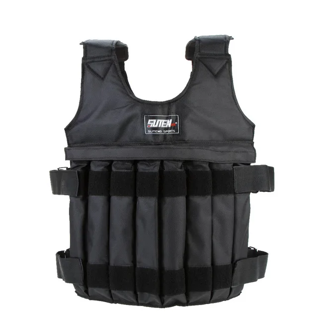 SUTENG-Loading Weighted Vest for Boxing Training, Workout Equipment, Adjustable Waistcoat Jacket, Sand Clothing, 20kg, 50kg