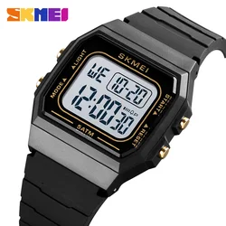 SKMEI Outdoor Sport Watch Men Watches Fashion Simple Watches Women Calendar PU Strap 5Bar Waterproof Digital Watch reloj hombre