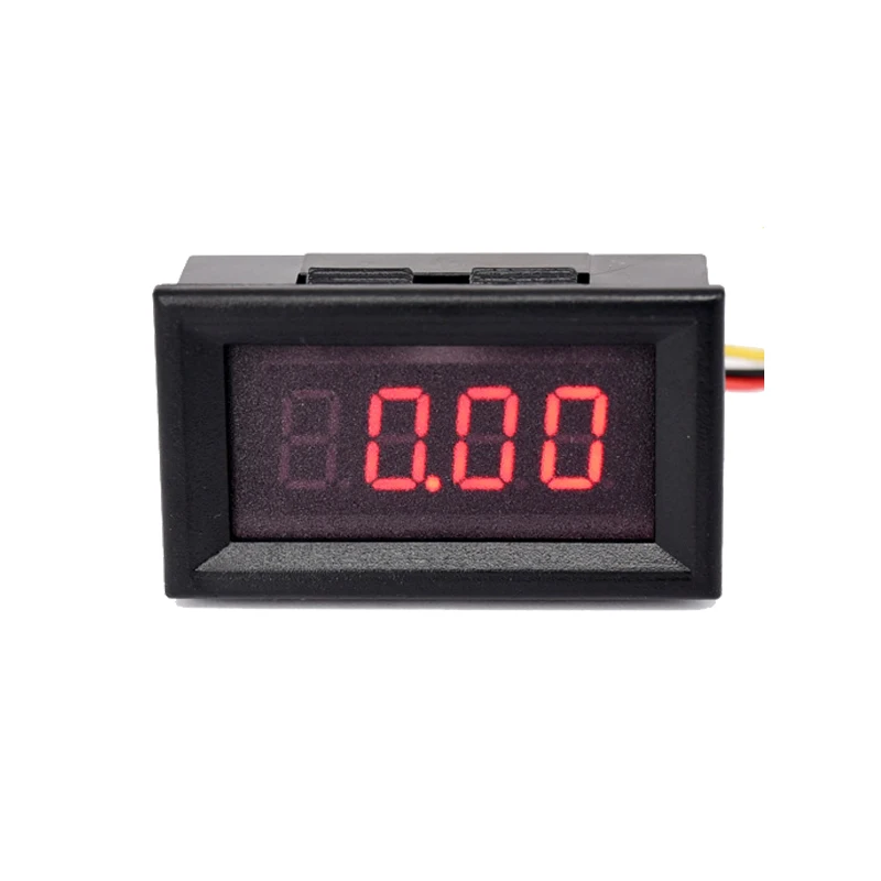 Voltímetro electrónico Digital de cuatro dígitos con pantalla Digital, tres cables, 0-33V CC, 8V, 12V, 12,6 V, medición de batería de litio