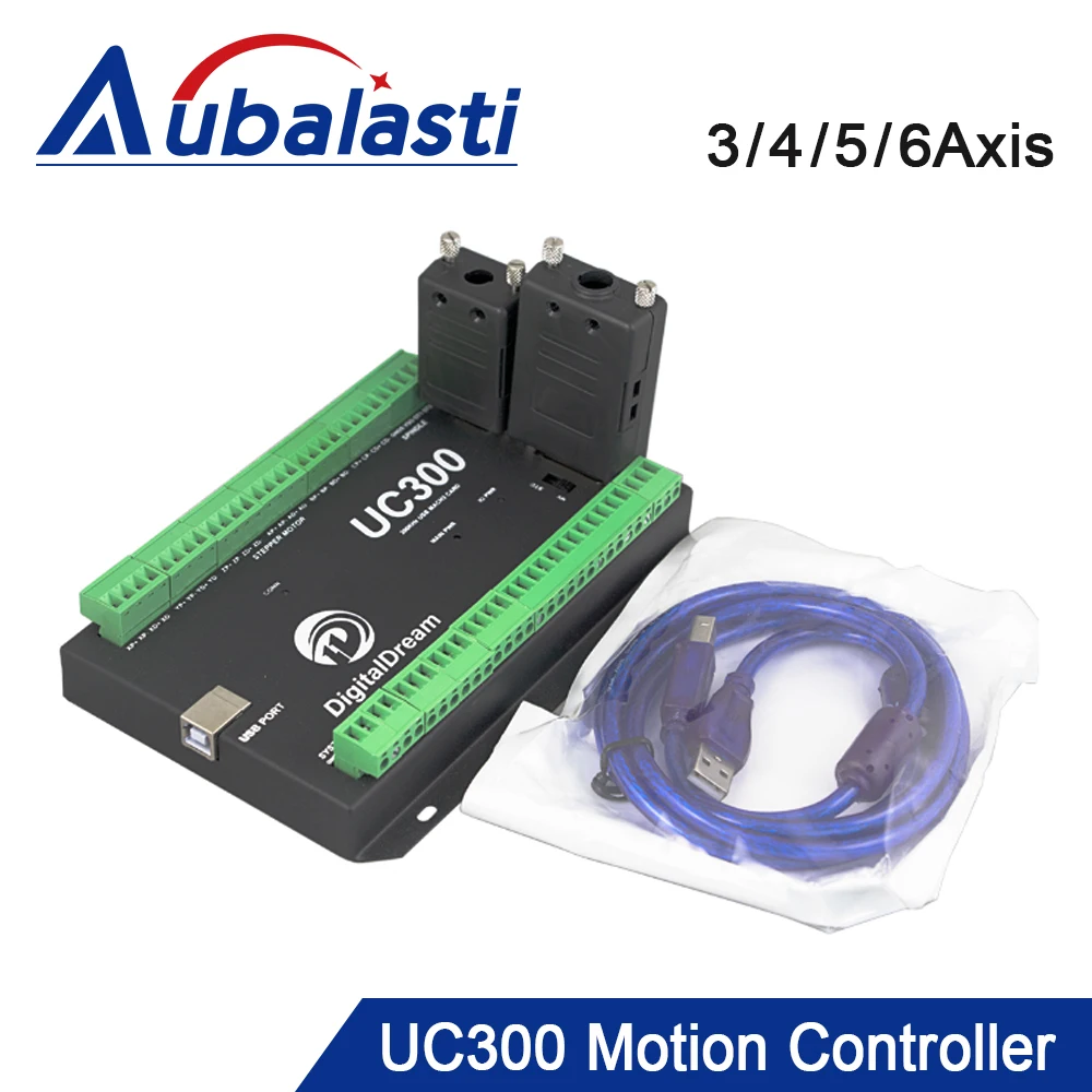 

Aubalasti UC300 USB Mach3 CNC Motion Controller NVUM Upgrade 3/4/5/6 Axis Motion Control Card for CNC Milling Machine