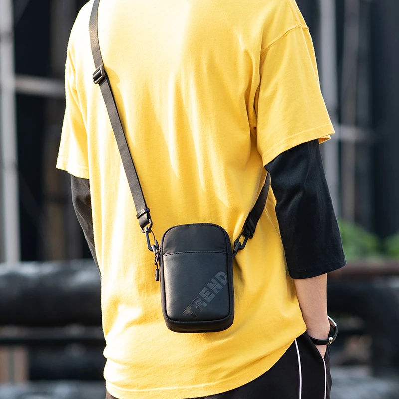 Bolso de hombro Heroic Knight para hombre, riñonera informal, cinturón negro, BILLETERA, cinturón, bolsa para teléfono móvil, riñonera, bolígrafo,
