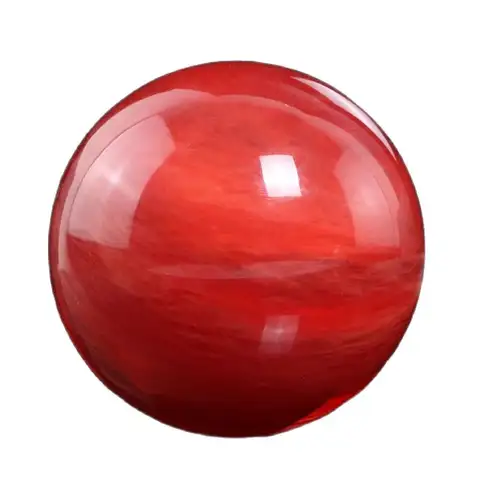 96-100mm Asia Red Quartz Crystal Sphere High Quality feng shui Beautiful Home Decoration Ball Preferred Room Decor