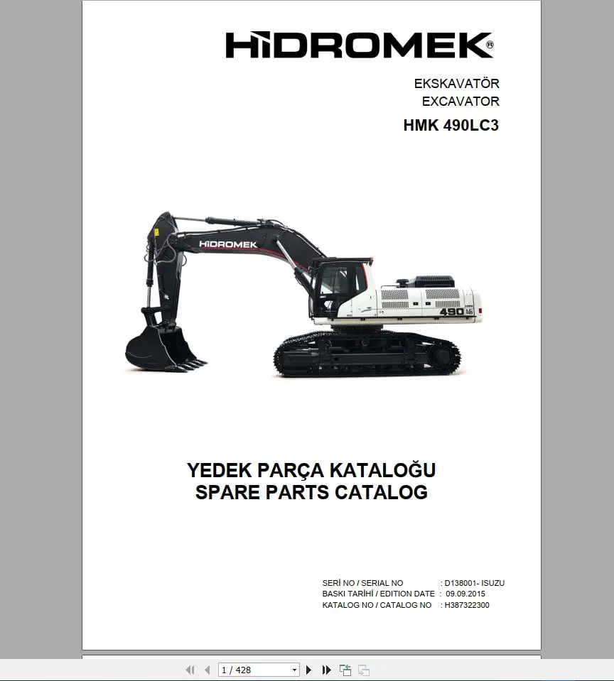 

Hidromek Machinery 2021 PDF 6,52GB 2021 Service & Part Manual Opertor Manual and Schematics