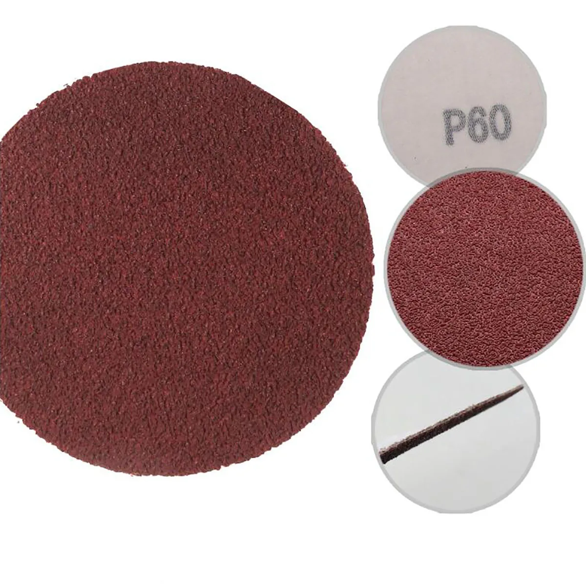 20 pz 4 pollici 100mm Hook & Loop dischi abrasivi rosso ossido di alluminio carta vetrata a secco da 60 a 2000 grana per levigatura lucidatura metallo legno