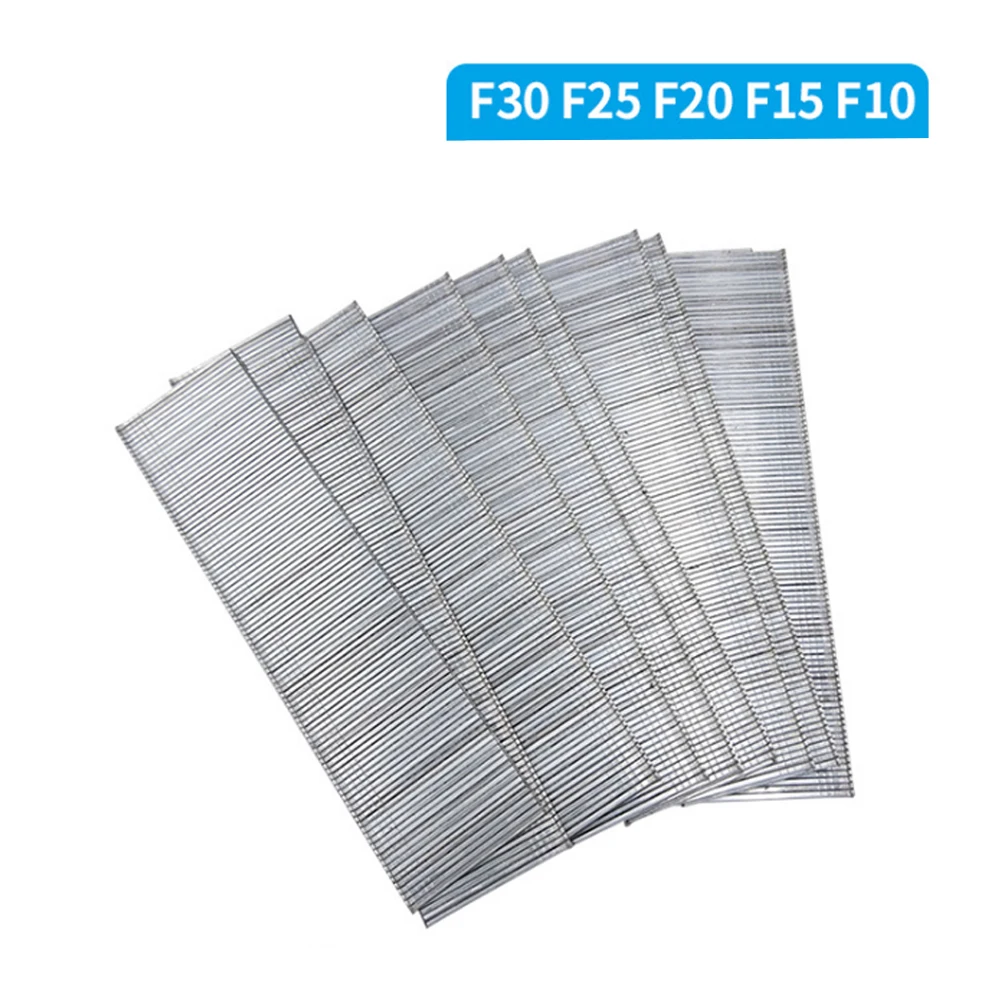 5000Pcs F10/F15/F20/F25/F30 Straight Brad Gun Nails For Electric Nail Gun Stapler Nailer DIY Home/Garden Woodworking Tool