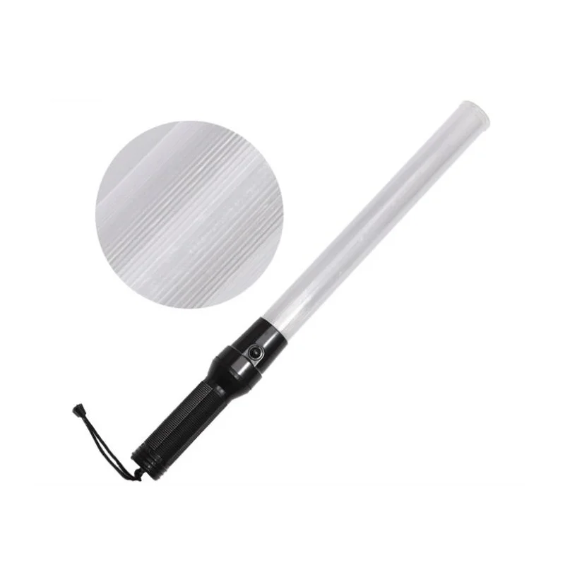 54cm*4cm LED Red White Double Flashing Light PVC Traffic Baton