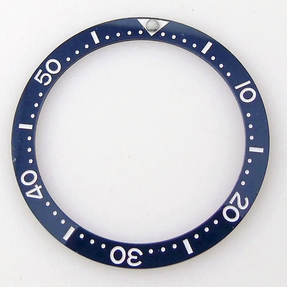 33.7mm*27.5mm*0.8mm Flat Ceramic Black Blue Green Watch Bezel Insert Ring Fit MOD Skx013 Model High Quality Watch Accessories