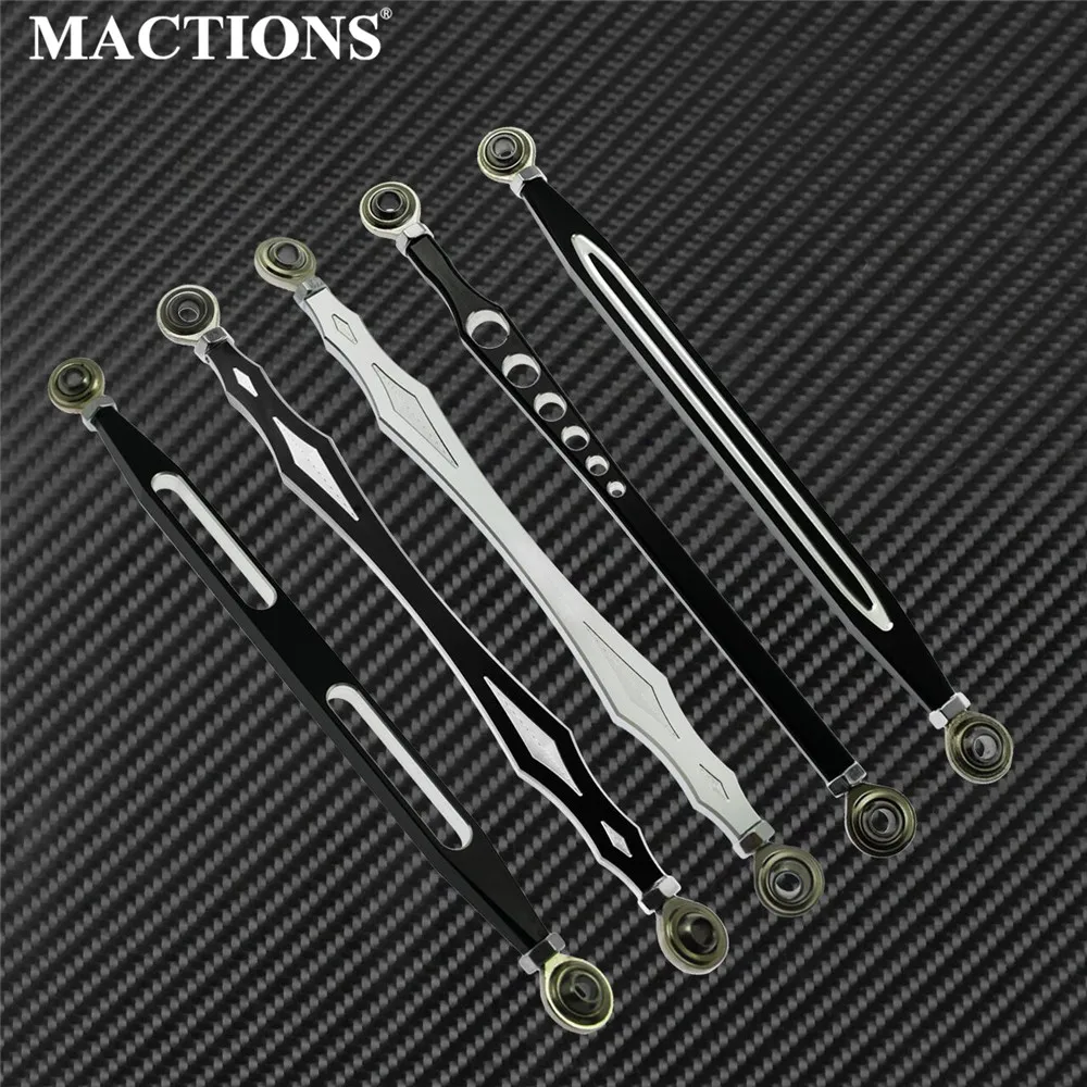 Motorcycle CNC Gear Shift Linkage Lever Aluminum 330mm Black/Chrome For Harley Touring Softail Dyna Electra Glide CVO Fat Boy