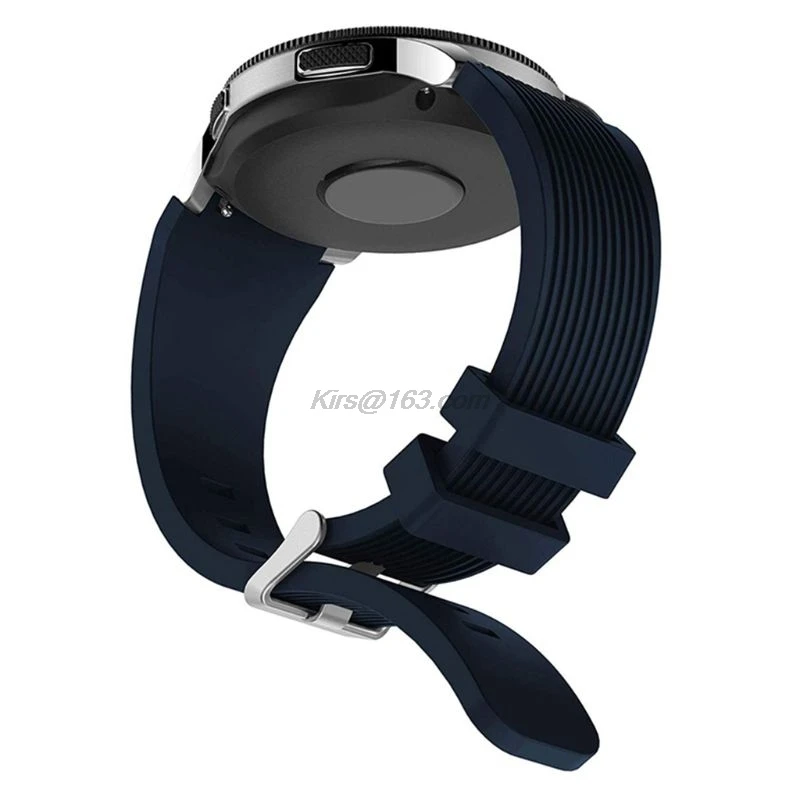 Pulseira de silicone para relógio samsung galaxy, bracelete de silicone para relógio inteligente samsung gear s3 frontier