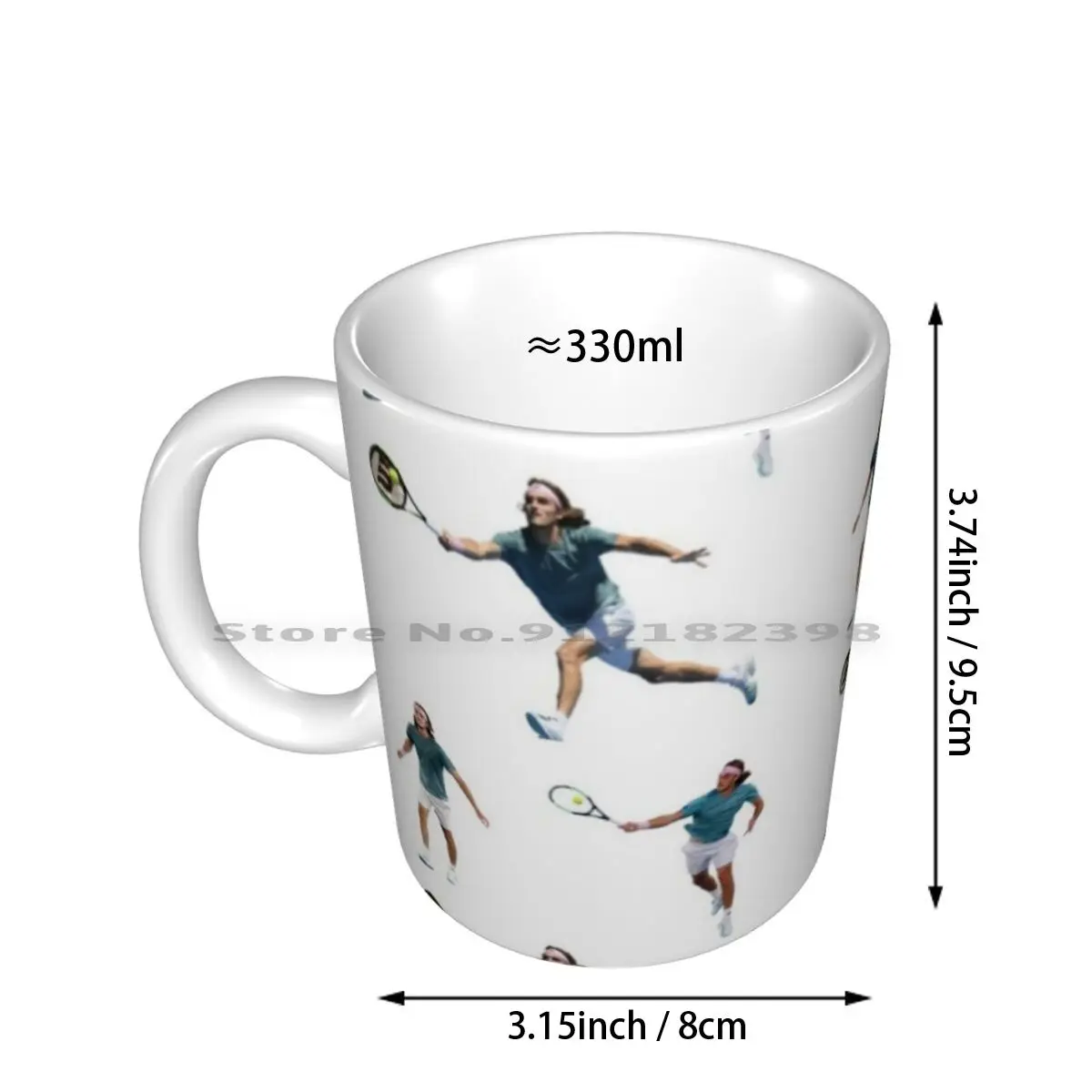 Tsitsipas Stickers Pack Ceramic Mugs Coffee Cups Milk Tea Mug Tsitsipas Tennis Greece Atp Tennis Pro Next Gen Tsitsipas Us Open