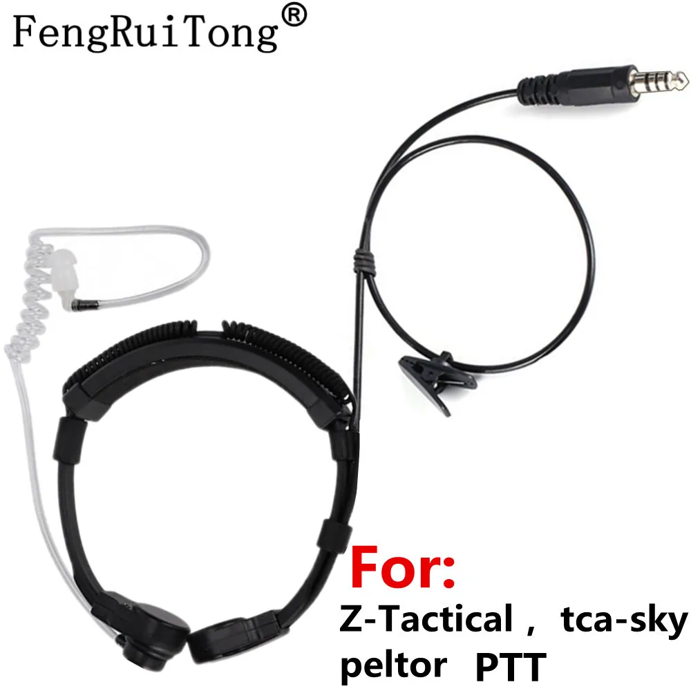 Imagem -02 - Cabo Telescópico do Microfone U94 Ptt do Fone de Ouvido do Microfone da Vibração da Garganta da Nato para Motorola Xir P8268 P8260 P8200 P8660 Gp328d Dp4400