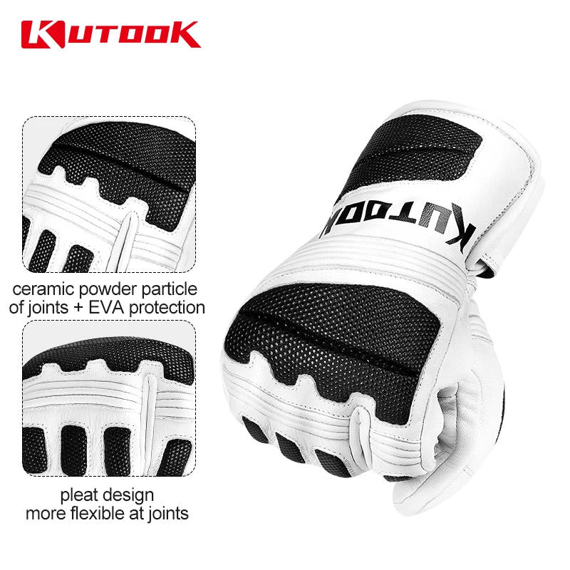 KUTOOK-Gants de ski thermiques imperméables pour homme et femme, mitaines de motoneige, de sport, de neige, 506, GS515, hiver