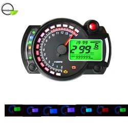 Universal KOSO LCD Digital Motorcycle RX2N Odometer Speedometer Meter Instrument Adjustable MAX 299KM/H 7colors Dashboard