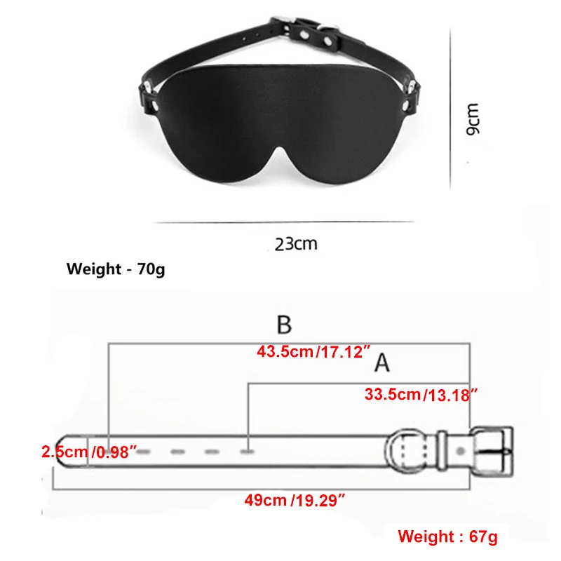 CLEVER-MENMODE Sexy Costume Set Erotic PU Leather Eye Mask Blindfold Collar Choker Men Women Fetish Bdsm Bondage Accessories
