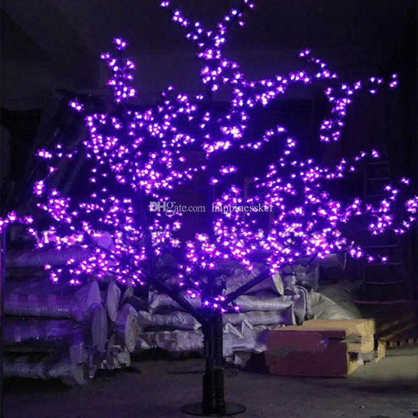 

LED Artificial Cherry Blossom Tree Light Christmas Tree Lamp 1248pcs LEDs 6ft/1.8M 110VAC/220VAC Rainproof fairy garden decor