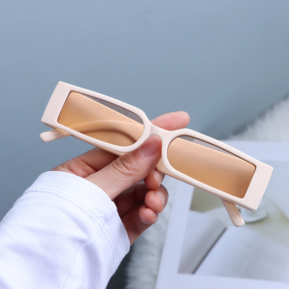 New Vintage Rectangle Sunglasses Women Men Retro Small Frame Sun Glasses Hip Hop Glasses Fashion Shades UV400 Eyewear