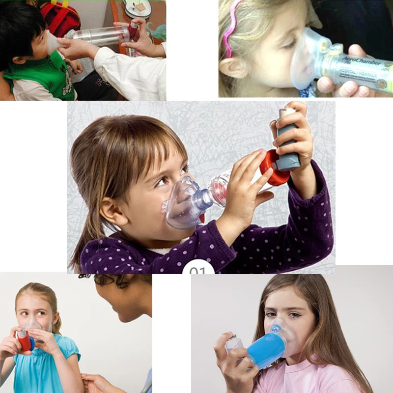 Portable Inhale Automizer Spacer Mist Storage Tank Nebulizer with Mask CompMist Compressor Nebulizer Cup Mouthpieces Child Adult