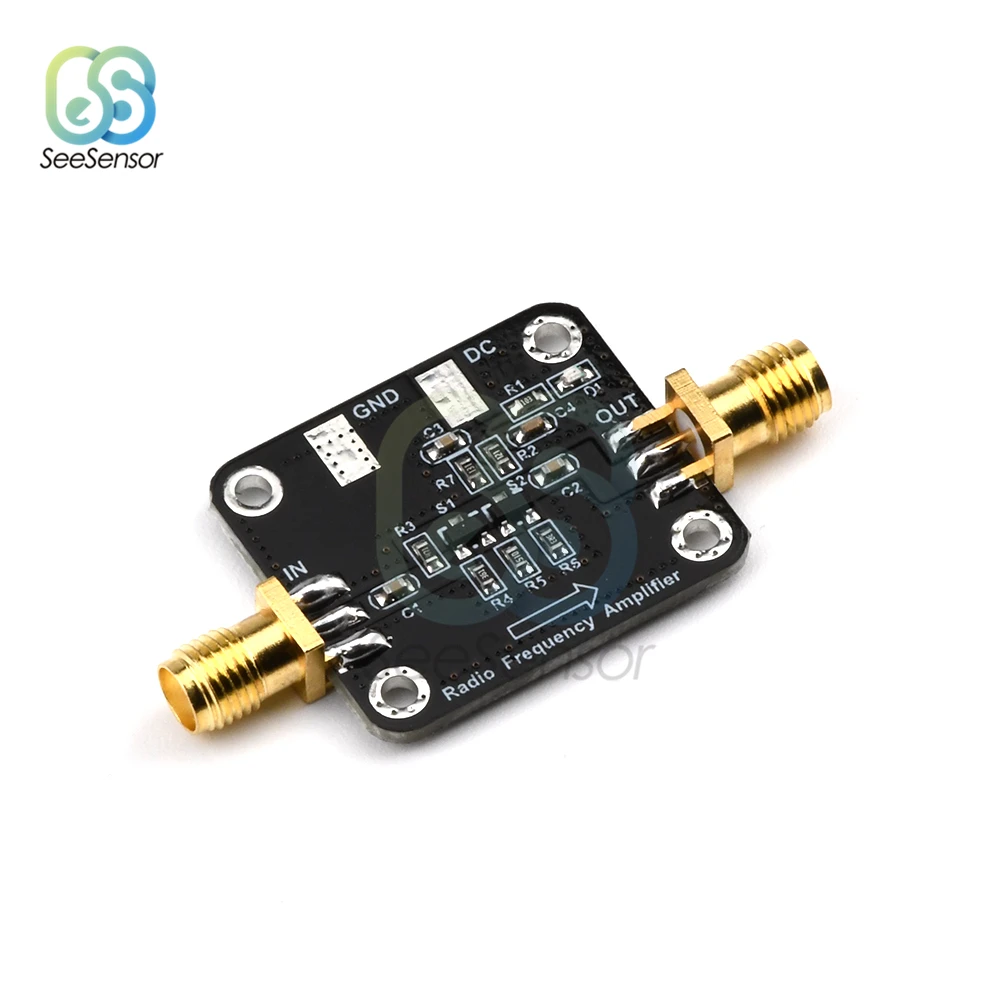 Imagem -05 - Amplificador de Banda Larga 10khz para 1ghz 10dbm rf Módulo Lna hf Vhf Uhf fm Rádio Amador Placa Amplificadora de Baixo Ruído dc 12v