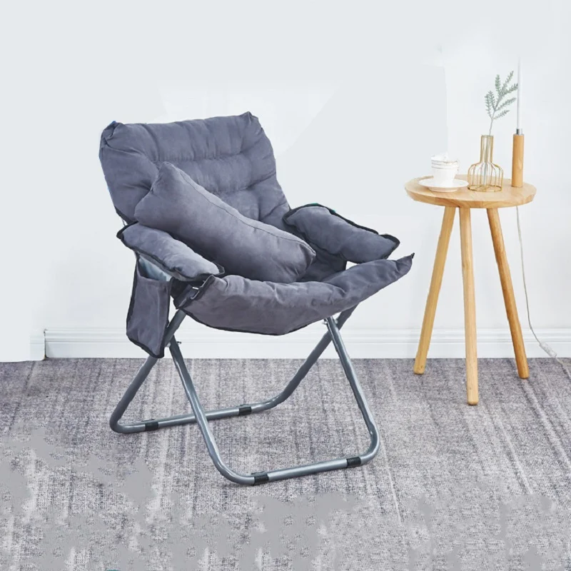 Lounge Sofa Chair Single Dormitory Computer Chair Bedroom Leisure Chair Balcony Recliner Folding Armchair Factory Wholesale