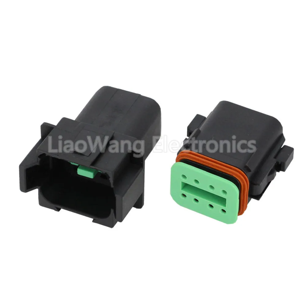 1 Set Schwarzer Deutsch DT Steckverbinder DT06-2S/DT04-2P 3P 4P 6P 8P Wasserdichter Elektrischer Stecker für Automotoren mit Pins 22-16AWG – Detail 22