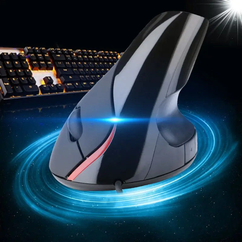 Vertical Optical USB Mouse Ergonomic Design Wrist Healing For Computer PC Laptop