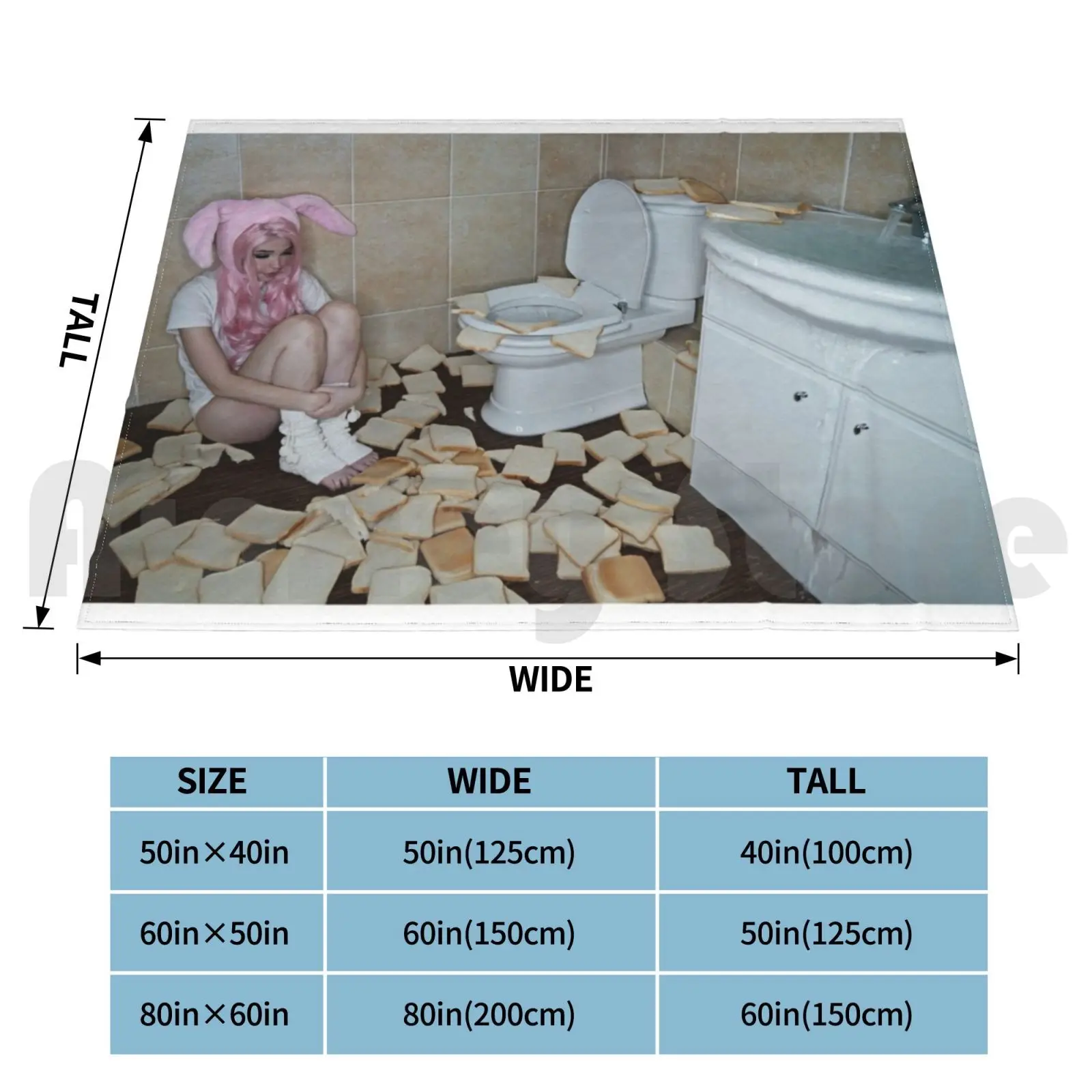 Belle Delphine Onlyfans Exclusive-Toilet Blanket Fashion Custom Belle Delphine Delphine Belle Anime Belle