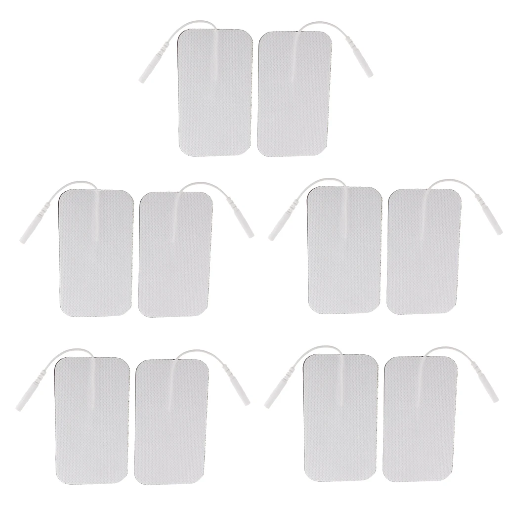 10Pieces Reusable Electrode Pads For Acupuncture Therapy Tens Massagers Unit Body Massage Supplies