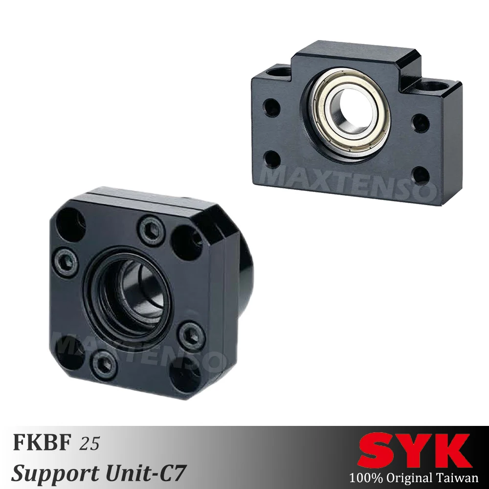 SYK Support Unit Set FK25 BF25 Professional fixed side FKBF C7 for ball screw TBI sfu sfnu 3010 3210 Premium CNC brand new TW