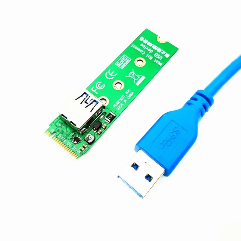 Nvme-pci-e x1 m-keyアダプター,pci express 1xライザー,60cm,usb 3.0,ケーブル延長,ポートアダプター