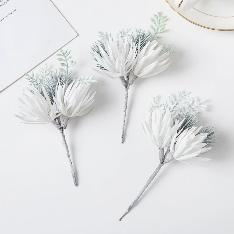 Künstliche Blumen Heim- und Hochzeitsdekoration Weihnachtsgirlande Brautaccessoires Ausverkauf Corsage DIY-Geschenke Süßigkeitenbox Kunstpflanze – Detail 2