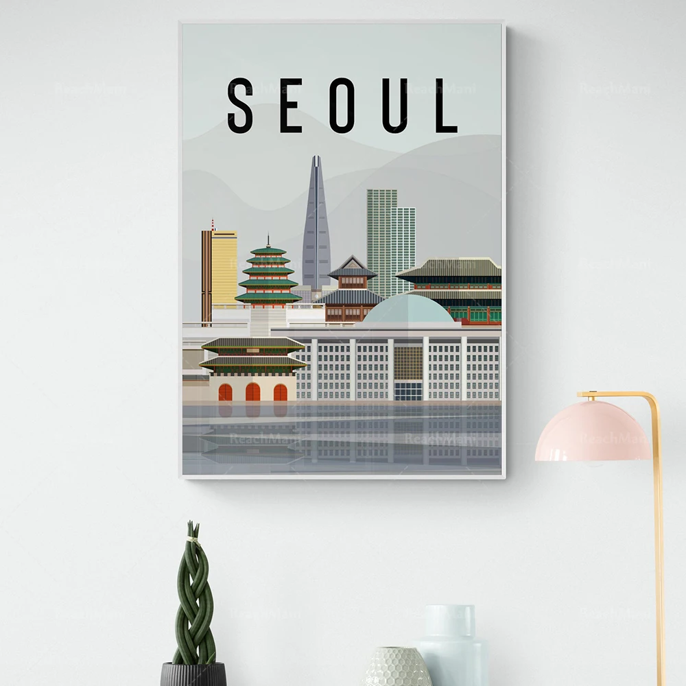 Seoul Printable Posters | Korean Posters | Korean Wall Art | Home Decoration | Korean Gifts | Wall Decoration | Seoul Wall Art |