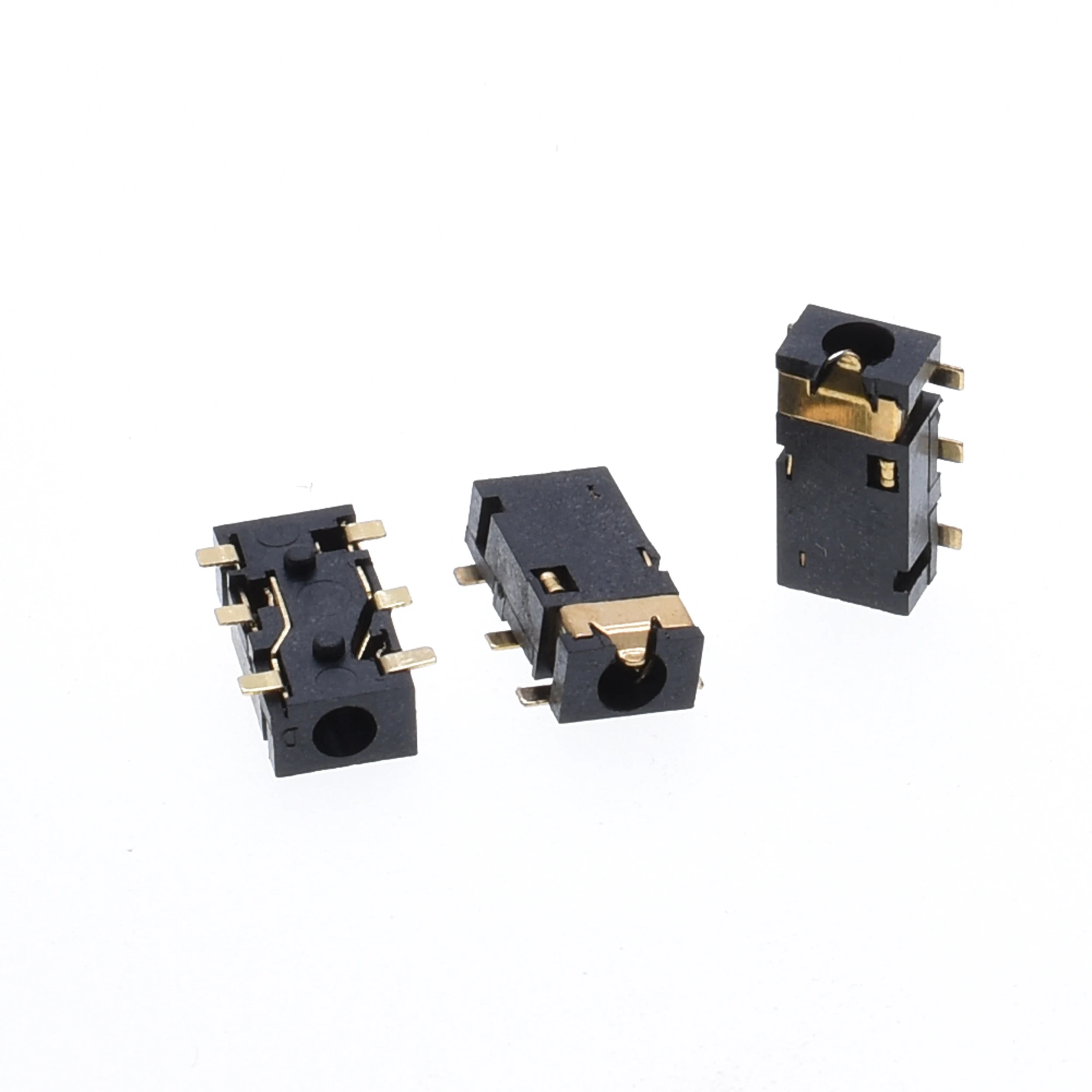 10 PCS mounting 2.5 mm 4-pole ultra-thin audio jack connector High-quality PJ-242 headphone jack socket 6-pin thermal stabil